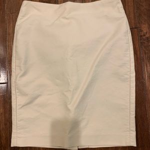 Jcrew beige/cream number 2 pencil skirt size 6